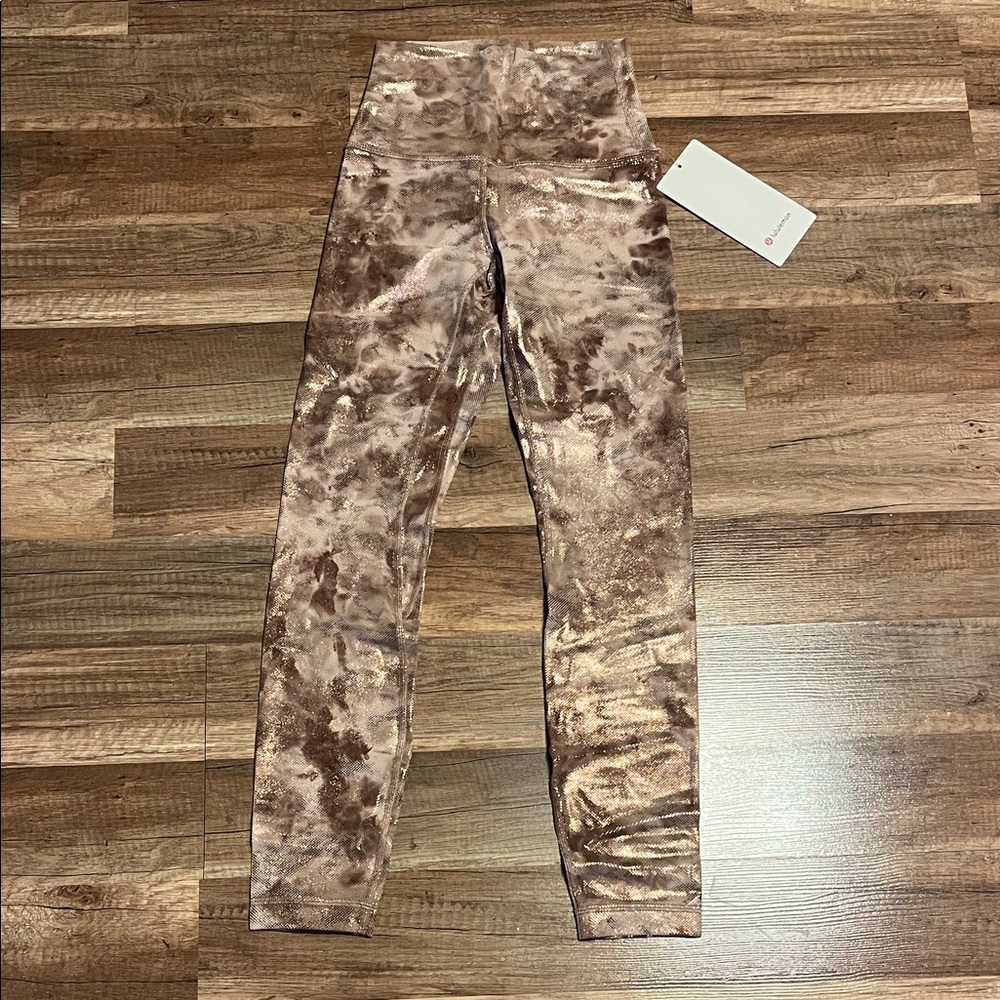 lululemon athletica Brown Tie-Dye Leggings